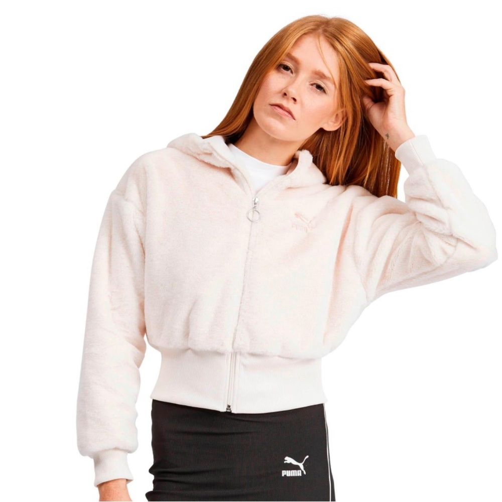 Puma Women’s Cropped Style Zip Up Hoodie